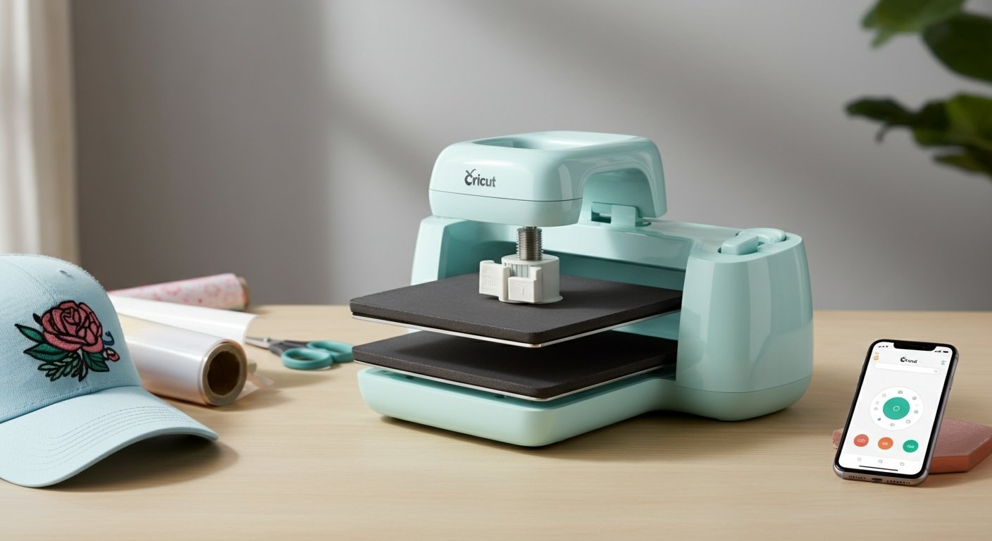 Cricut Hat Press vale a pena? Guia para personalizar acessórios 2026.