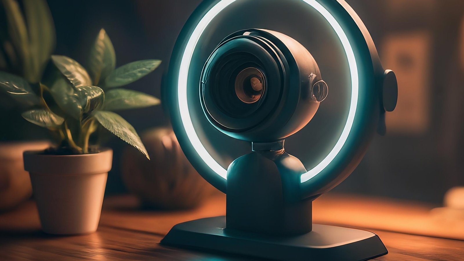 Oferta Webcam 4K com Ring Light